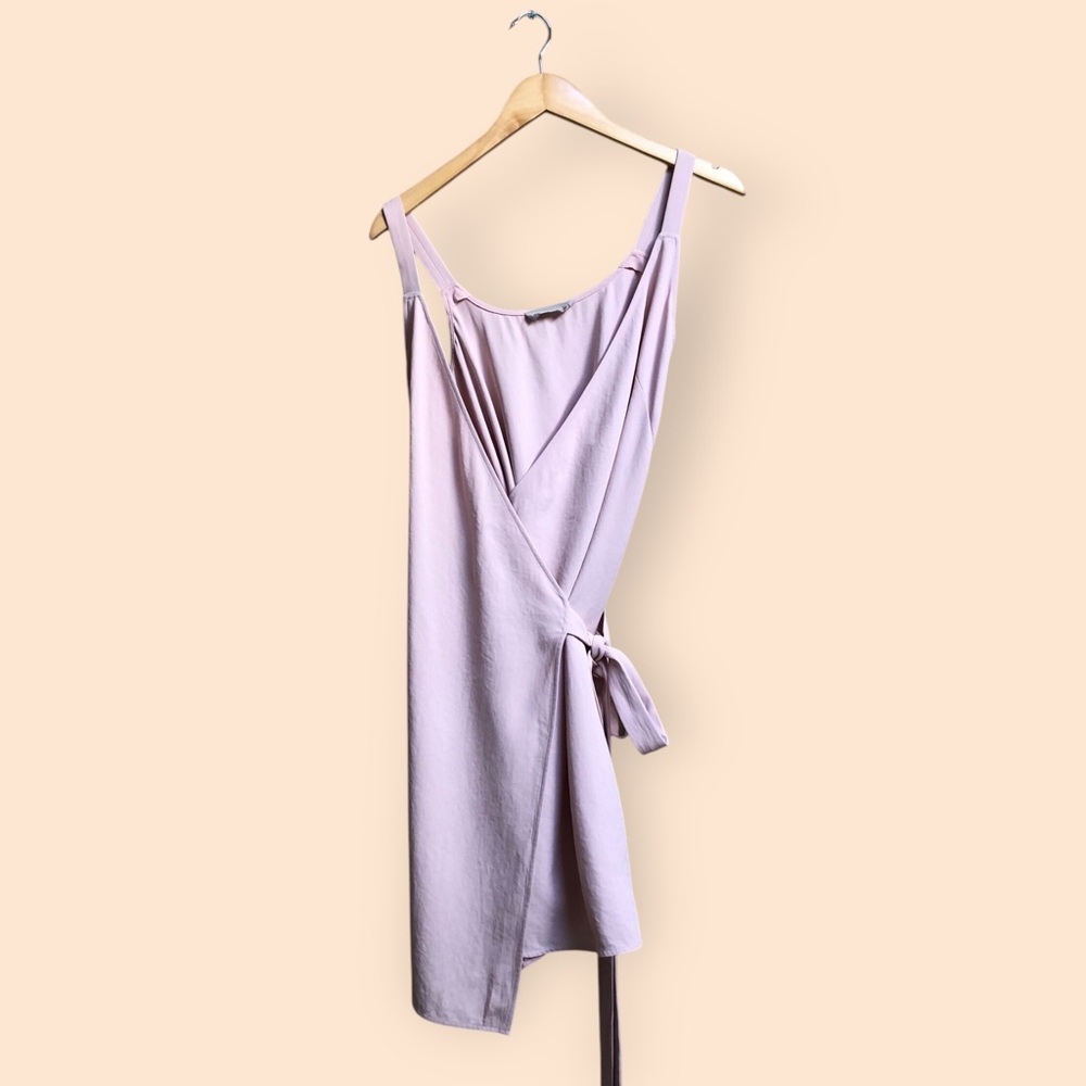 Everlane Women’s Pink Japanese Go Weave Tank MIDI Wrap Dress Pastel Women’s 2 - Picture 2 of 16